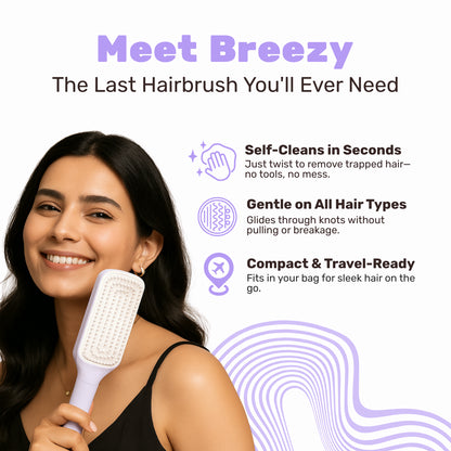 Breezy™ – Self-Cleaning Hair Brush