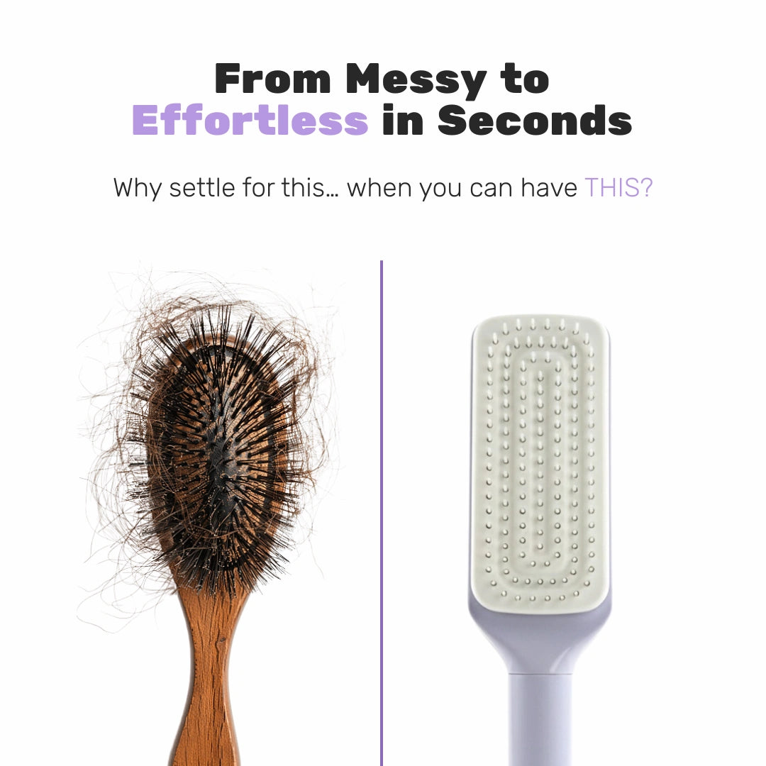 Breezy™ – Self-Cleaning Hair Brush