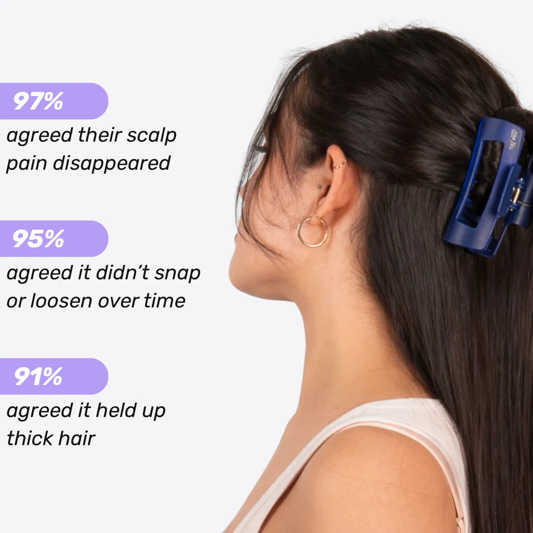 Breezy Cloud Clip - Flexible hair claw clip