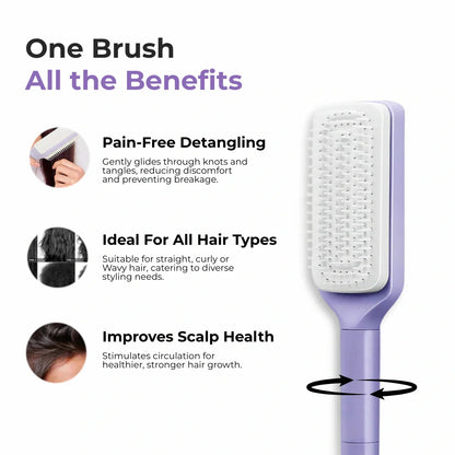 Breezy™ – Self-Cleaning Hair Brush